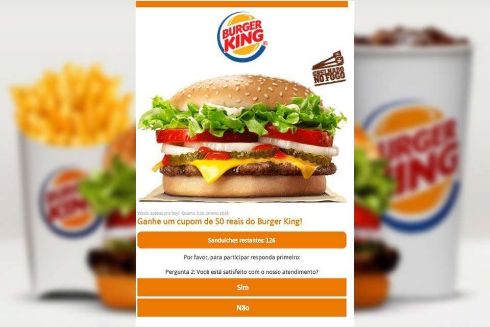 Você sabia que TODO DIA tem burger no precinho no app do BK