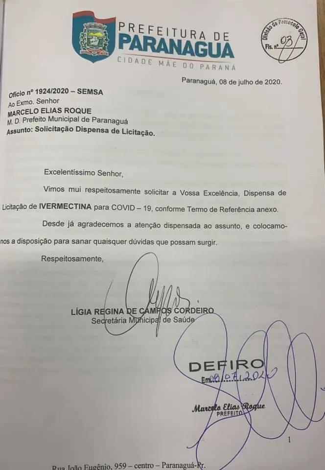 Paranaguá vai usar Ivermectina para prevenir a Covid-19 3 82ps 72 1594328889
