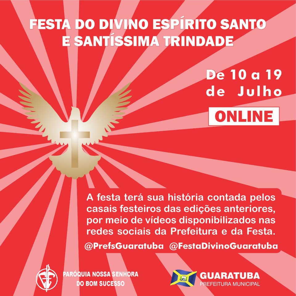 Festa do Divino de Guaratuba inicia sextafeira com atrações online