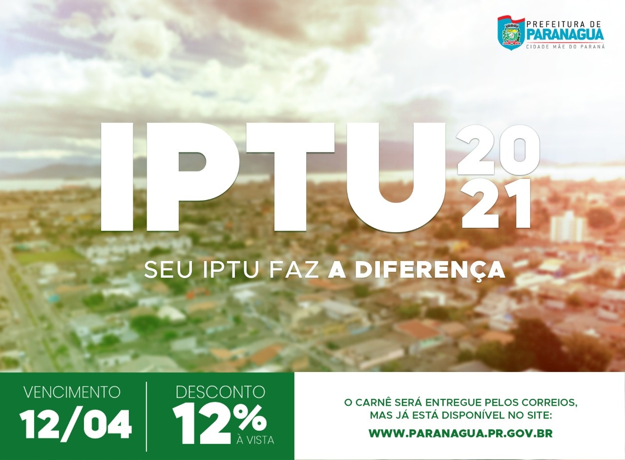 Carnês do IPTU começam a ser entregues pelos Correios aos contribuintes de Paranaguá
