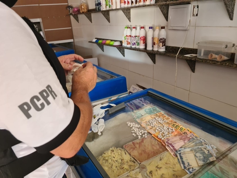 PCPR descobre sorveteria que vendia drogas no Litoral