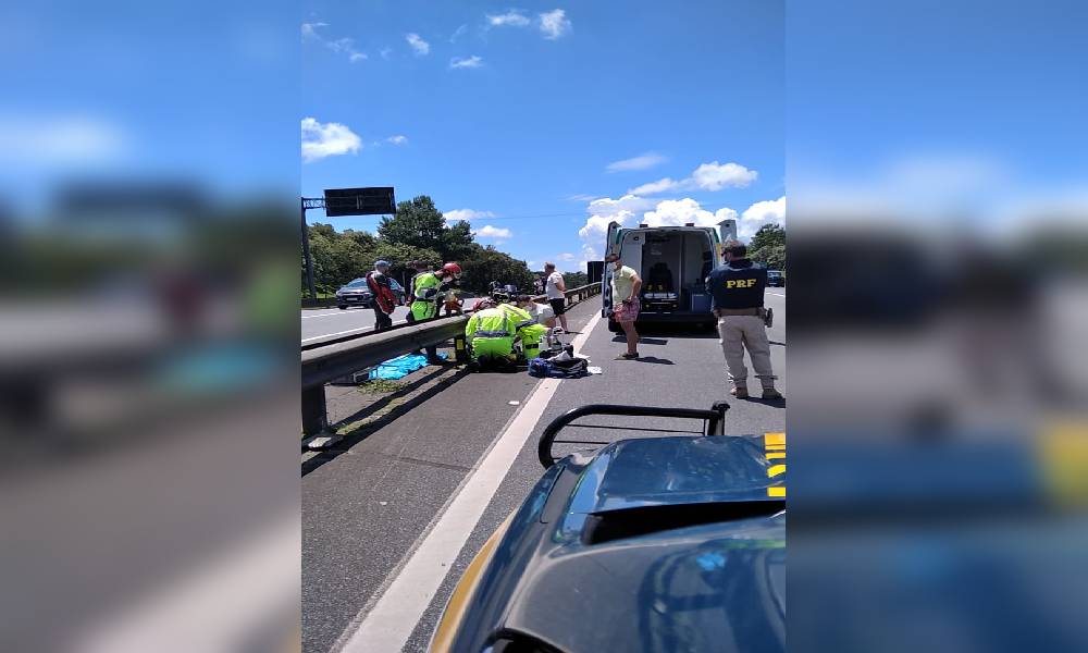 Motociclista morre em acidente de trânsito na BR-376 em Tijucas de Sul