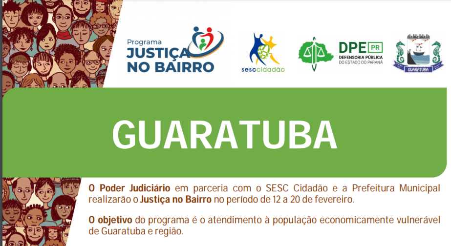 DPE-PR em Guaratuba integra o programa Justiça no Bairro