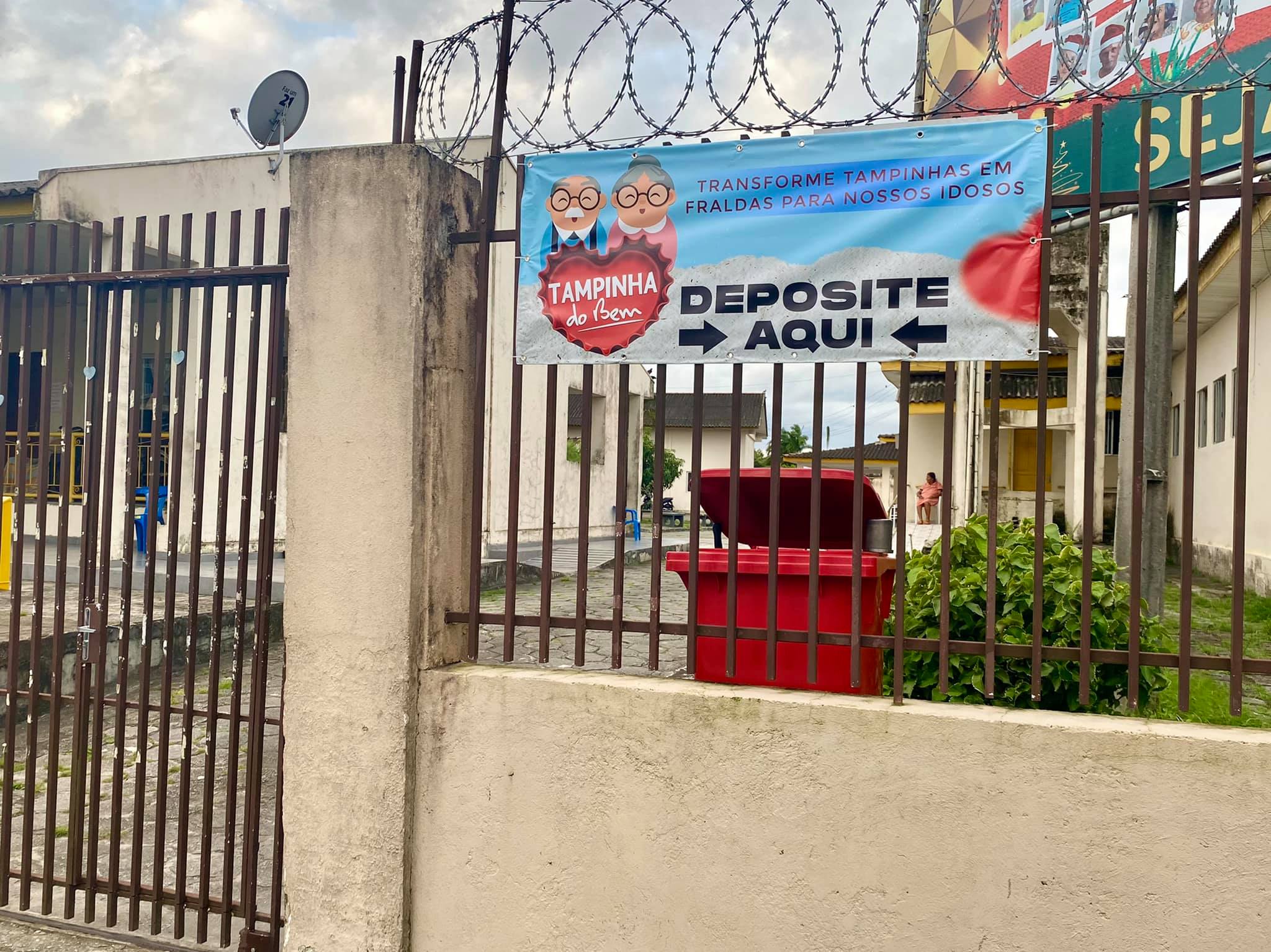 Lar dos Idosos Perseverança lança a campanha "Tampinha do Bem" 2 As doações podem ser deixadas no portão principal do Lar Perseverança, que fica na Rua dos Expedicionários