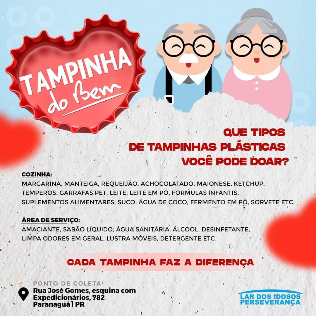 Lar dos Idosos Perseverança lança a campanha "Tampinha do Bem" 3 jcbn0tm 1615841118