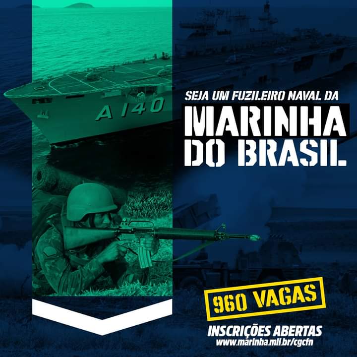 Marinha abre inscrição para concurso Soldado Fuzileiro Naval com 960 vagas