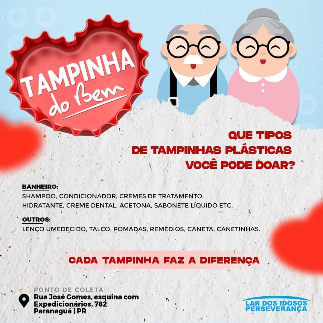 Lar dos Idosos Perseverança lança a campanha "Tampinha do Bem" 4 wbvghl15 1615841121