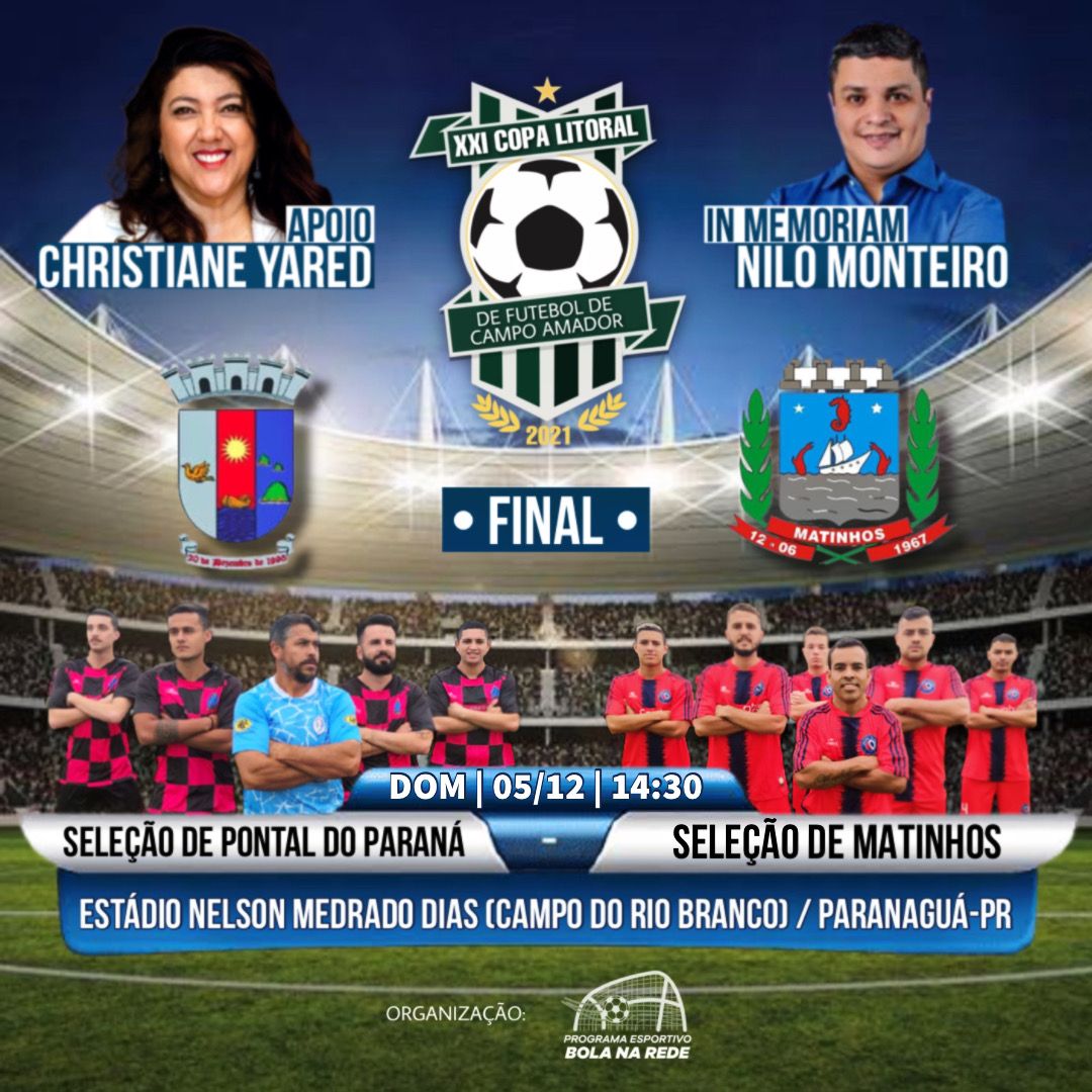 Seleção de Pontal do Paraná e Seleção de Matinhos disputam o Título da 21.ª Copa Litoral 3 ujdyu2q