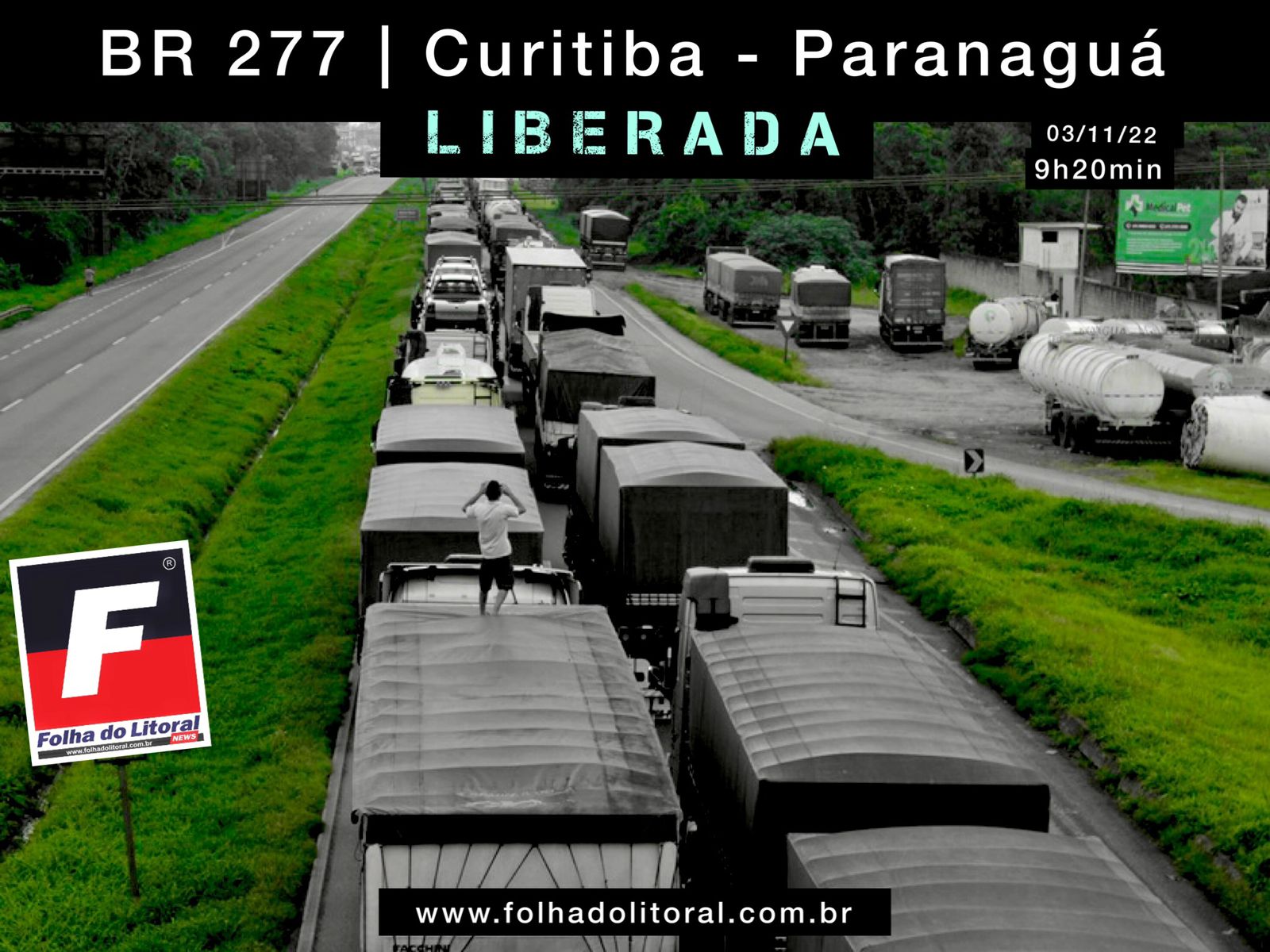 BR-277 é liberada no PR e acesso ao porto de Paranaguá flui lentamente  nesta - Notícias Agrícolas