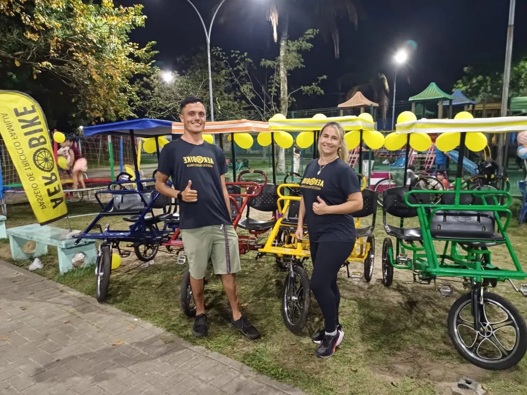 aerobike é opção de lazer em Paranaguá