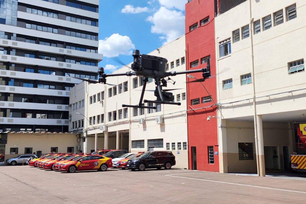 O treinamento é promovido pela Câmara Técnica de Operações Bombeiro Militar com Aeronaves Remotamente Pilotadas