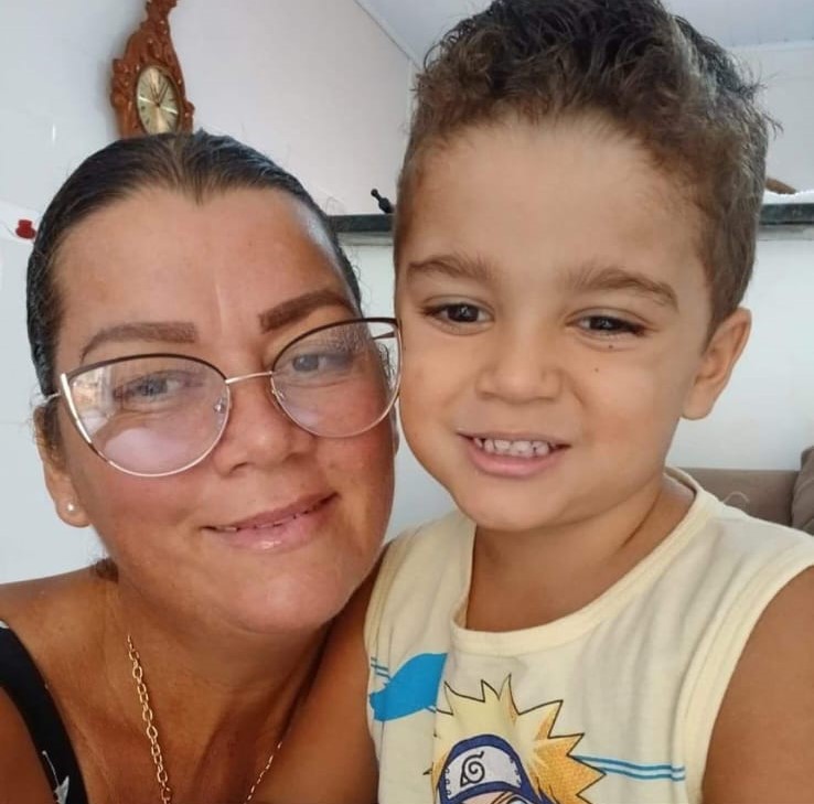 Claudia é mãe do Gabriel, que hoje tem 3 anos de idade