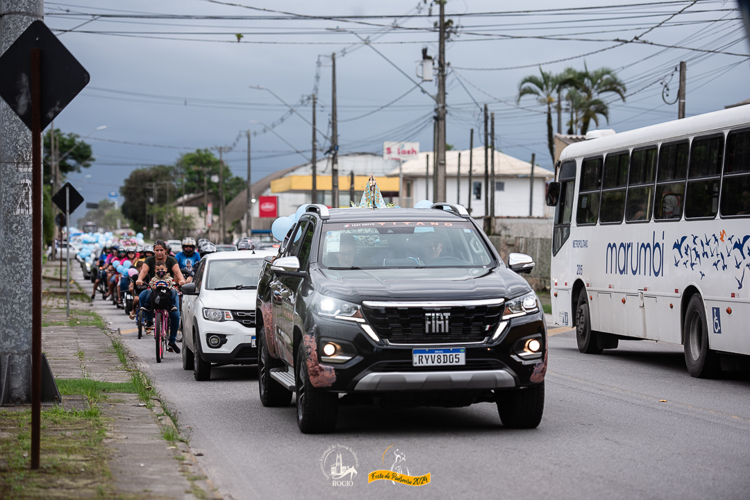 procissão motorizada de Nossa Senhora do Rocio