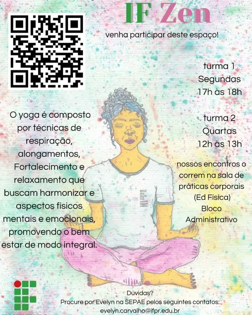 2 aulas de yoga no ifpr em paranagua