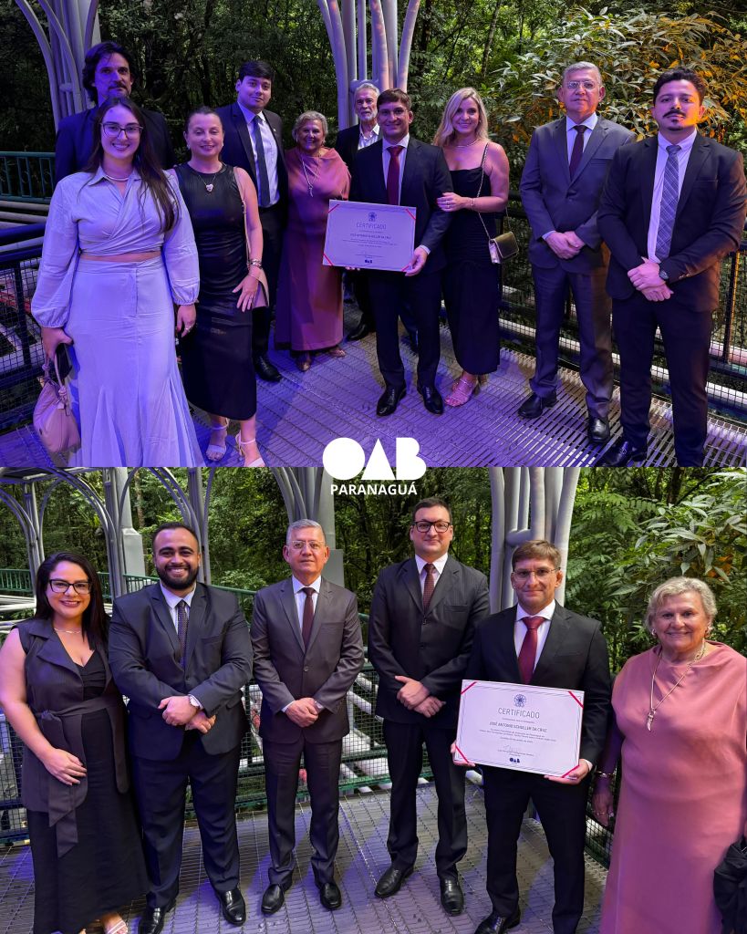 Paranaguá foi representada na solenidade de diplomação no Teatro Ópera de Arame, em Curitiba. / Foto: Divulgação/OAB