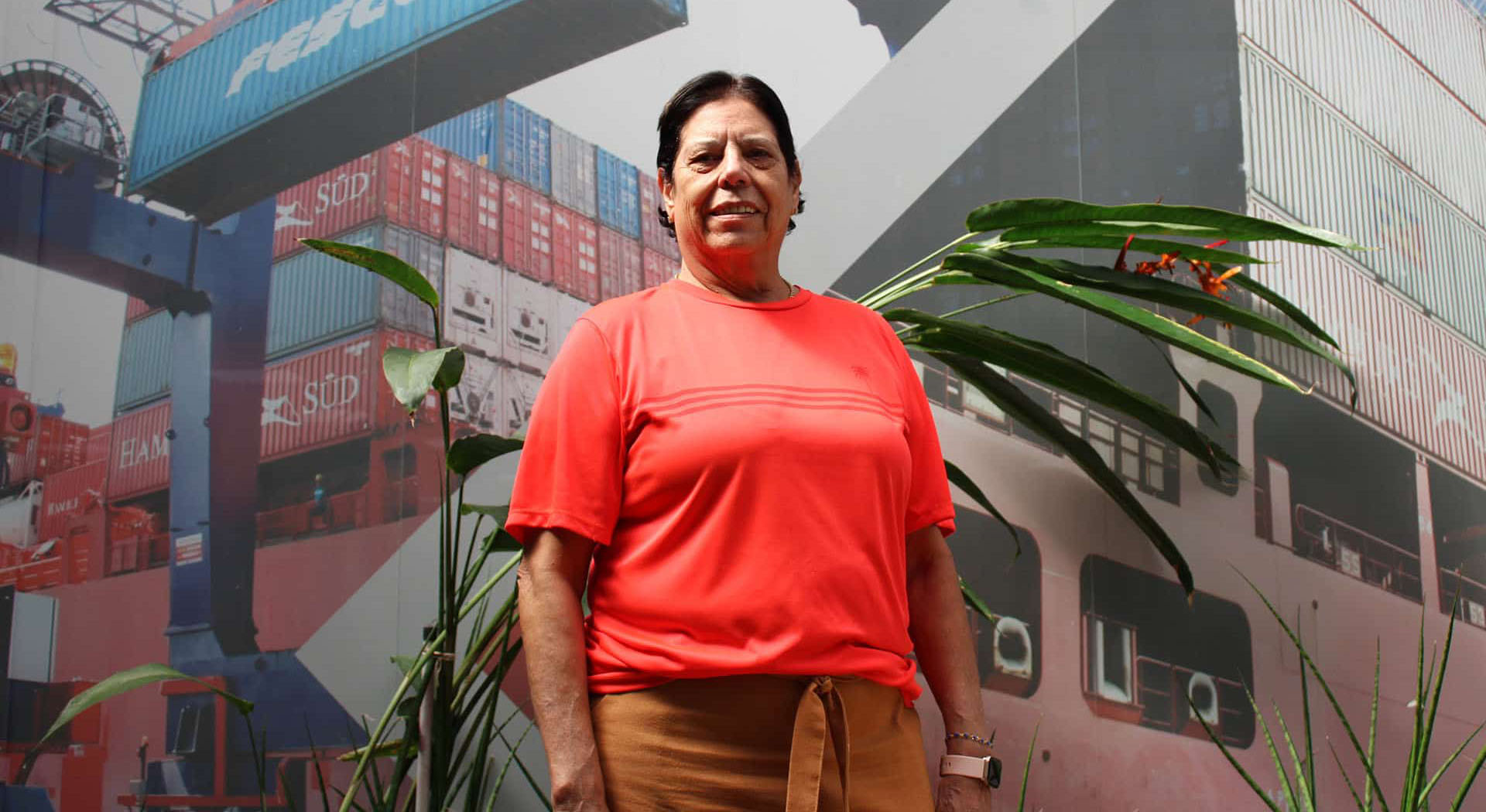 sonia conta sua historia no porto de paranagua