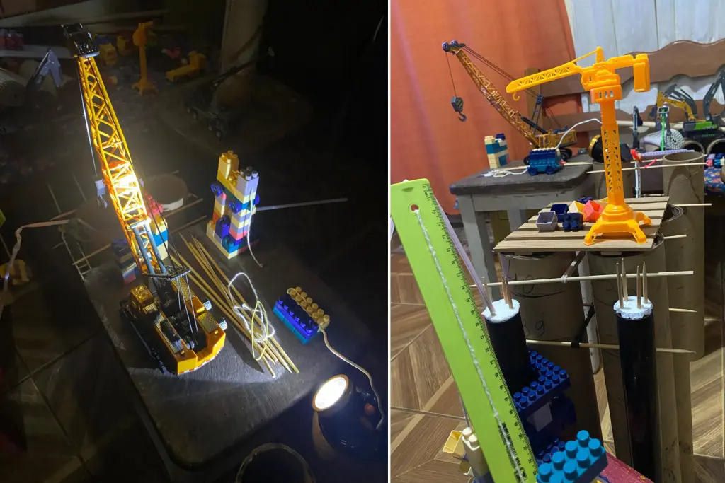 Menino sonha ser engenheiro e cria réplica da Ponte de Guaratuba com brinquedos 3 foto 2 menino recria ponte5 foto arquivo pessoal