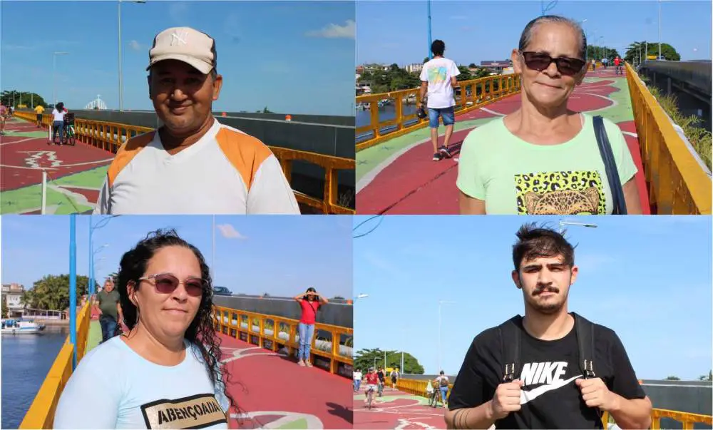 População opina sobre nova pintura da passarela que dá acesso a Ilha dos Valadares, em Paranaguá