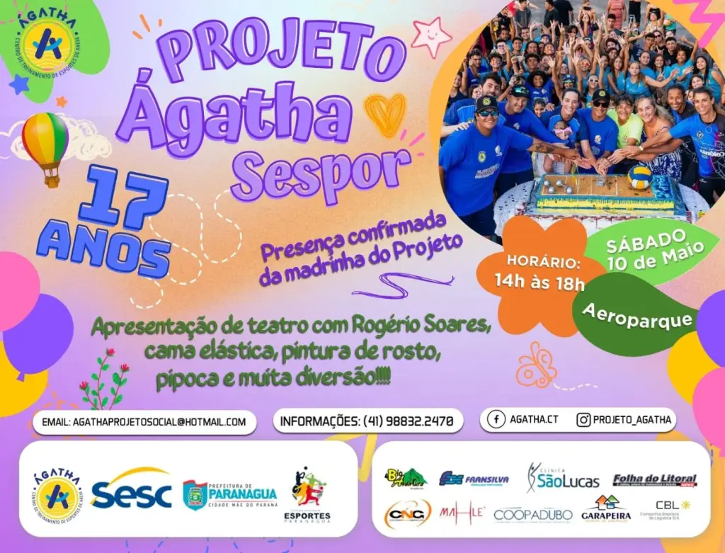 Projeto Ágatha/Sespor celebra 17 anos de atividades com programação especial em Paranaguá 2 FOTO 02 43