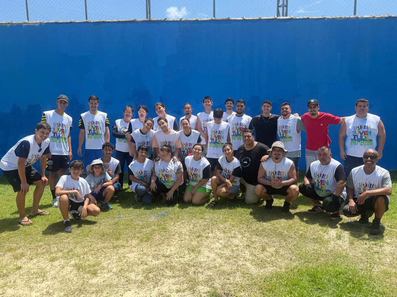 O projeto realiza revitalização em igrejas, clubes, associações de bairro, escolas e outros espaços, incentivando a participação ativa da juventude na melhoria da cidade (Foto: Arquivo/Juventude em Ação)