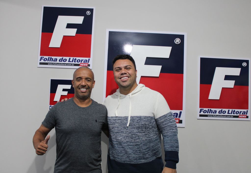Projeto “Juventude em Ação” visa mobilizar jovens em prol de benfeitorias em Paranaguá 3 Na foto, Adriano Viana e Neto Lourenço em entrevista à Folha do Litoral News (Foto: Folha do Litoral News