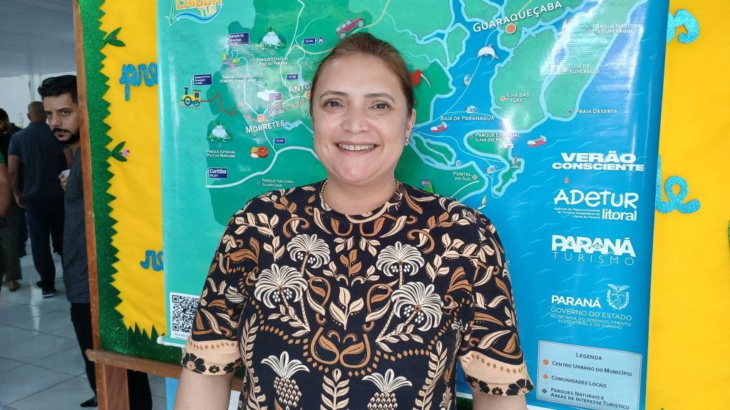 Adetur elege nova diretoria para o biênio 2025/2027 7 Para a secretária de Turismo de Matinhos, Kássia Novochadlo, a Adetur é uma ferramenta importante para que a cidade consiga realizar o turismo de forma sustentável e responsável (Foto: Folha do Litoral News)
