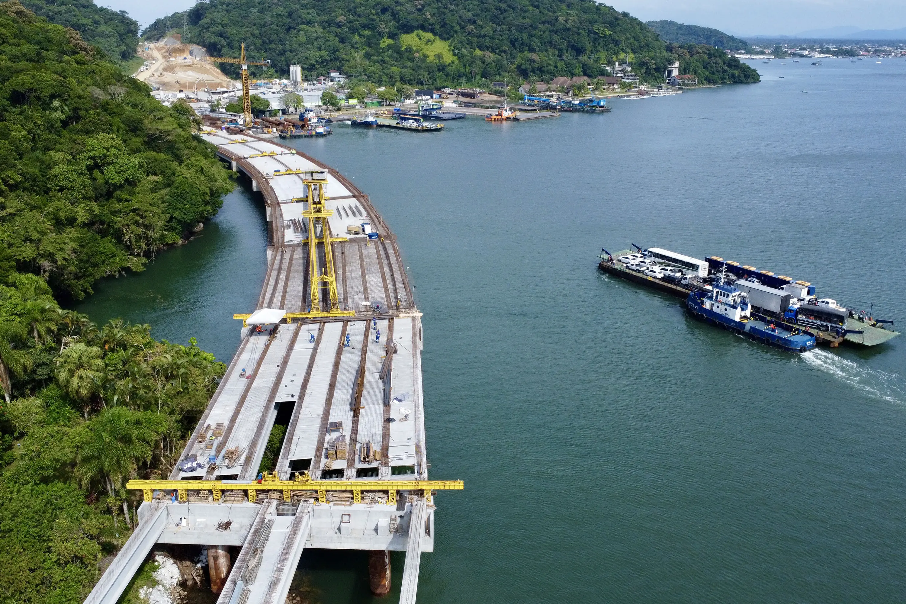 Nova atualização: Ponte de Guaratuba chega a 55,7% de execução com grandes marcos 1 Foto 1 7