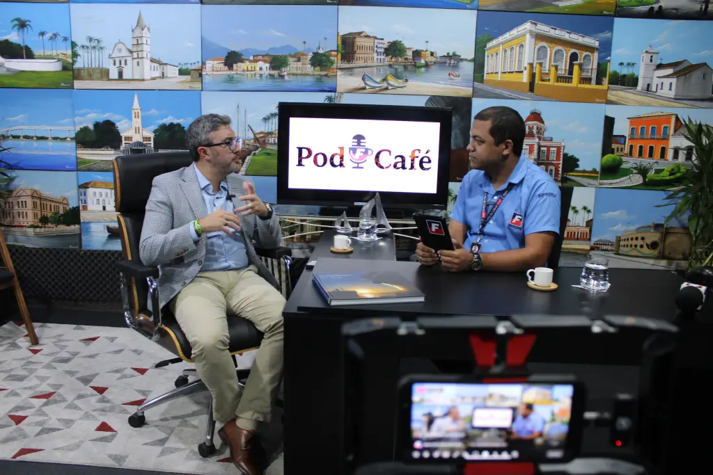 Diretor-presidente da Portos do Paraná, Luiz Fernando Garcia, participa do PodCafé 2 Para o presidente da Portos do Paraná, a concessão vem coroando, pois também se trata de um processo inovador no país (Foto: Folha do Litoral News)