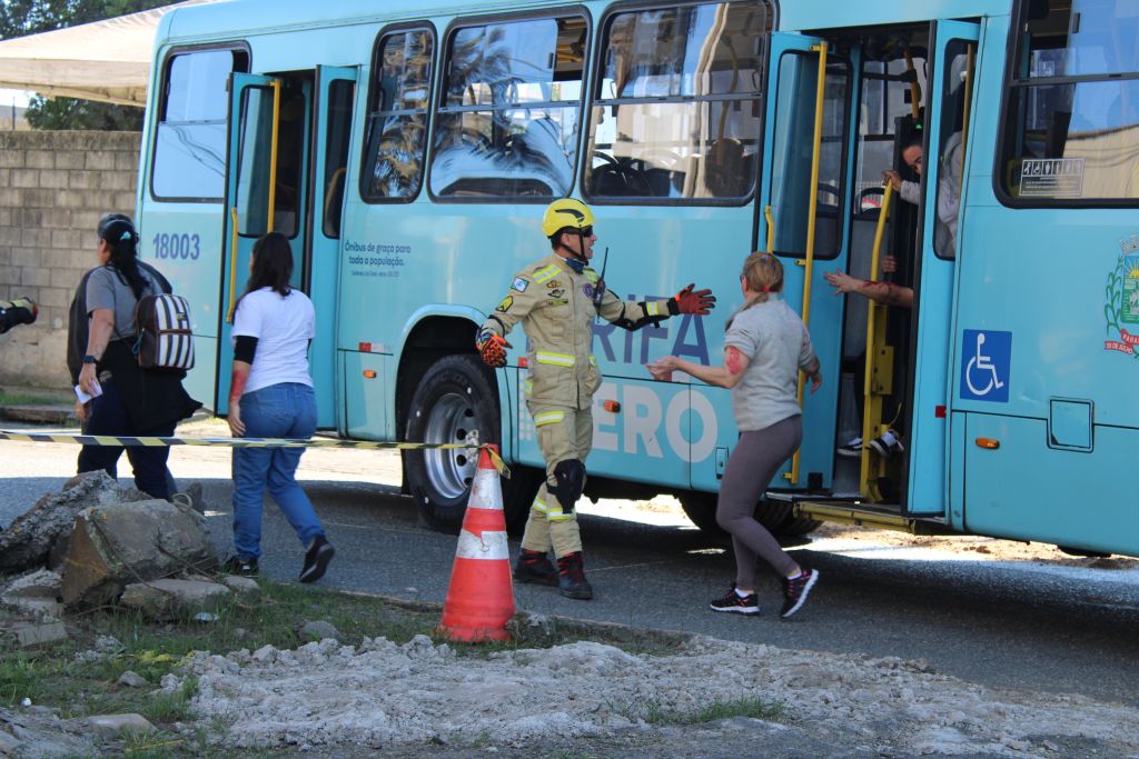 Simulação de acidente ferroviário aconteceu em Paranaguá na quinta-feira 13 IMG 4846