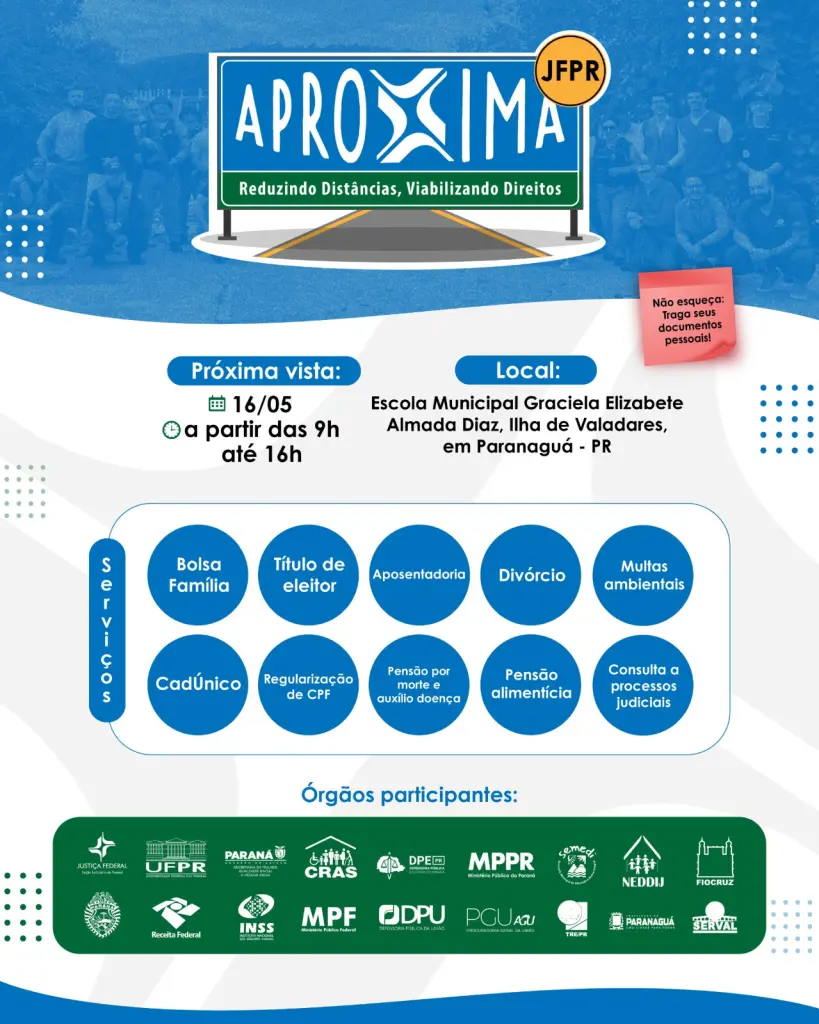 Projeto Aproxima levará serviços para a Ilha dos Valadares, em Paranaguá 1 banner