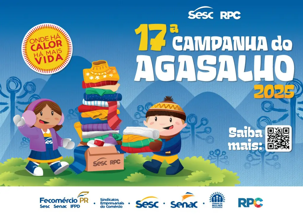 Sesc Paranaguá realiza 17.ª Campanha do Agasalho 2025 2 O Sesc Paranaguá também conta com parceiros nas cidades Antonina, Morretes e Guaraqueçaba (Foto: Arte/Divulgação)