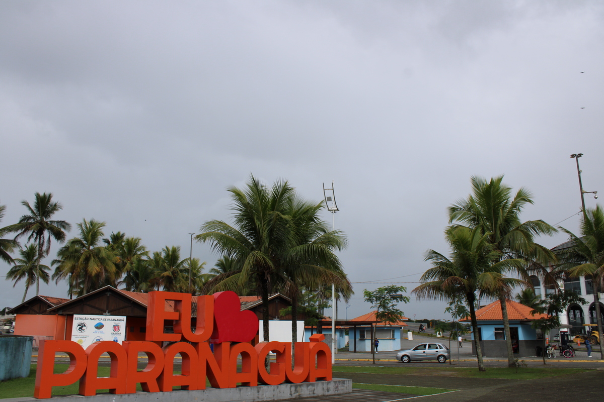 vista de ceu nublado em paranagua