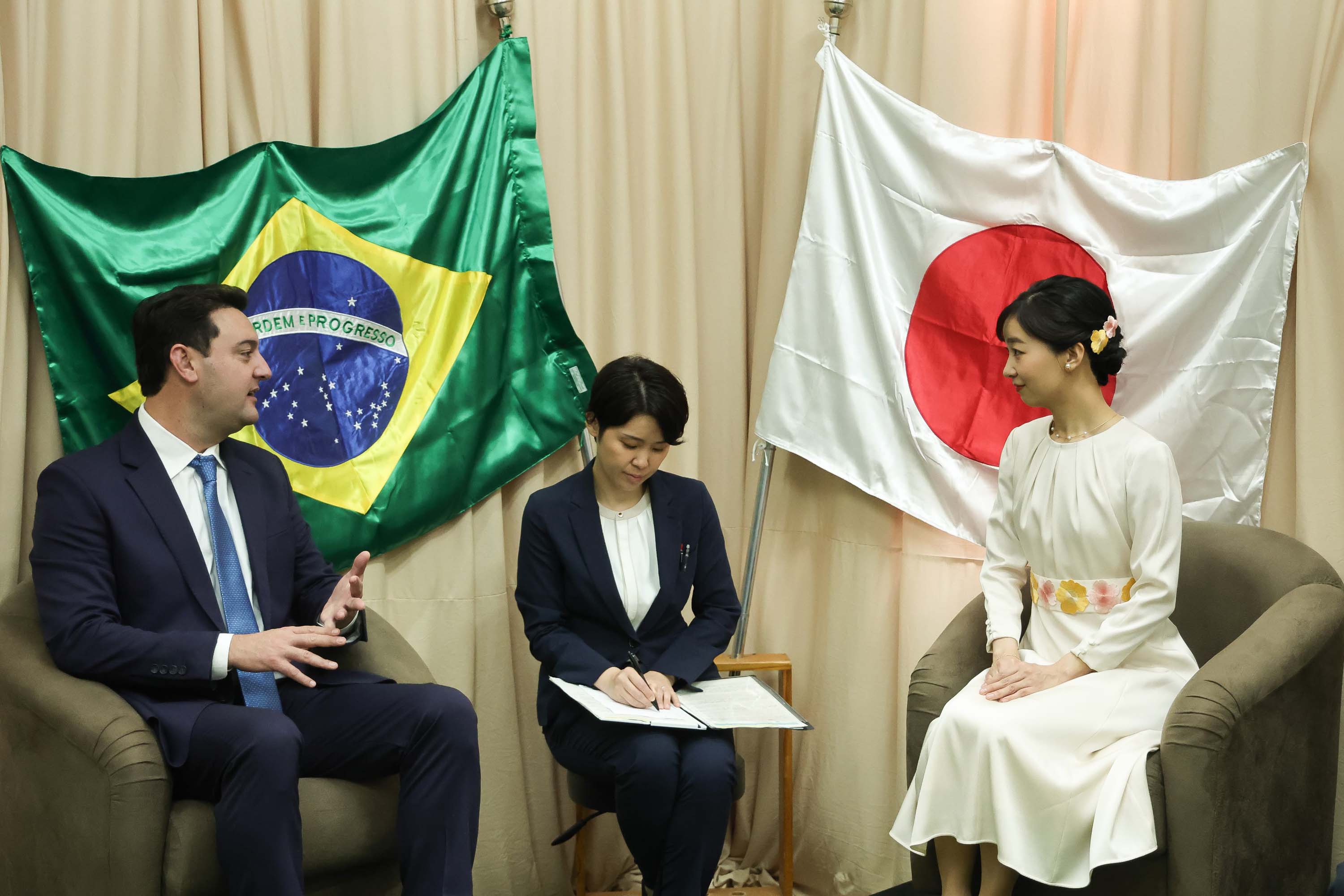 A visita da princesa Kako faz parte das celebrações do “Ano de Intercâmbio da Amizade Brasil-Japão” (Foto: Jonathan Campos/AEN)
