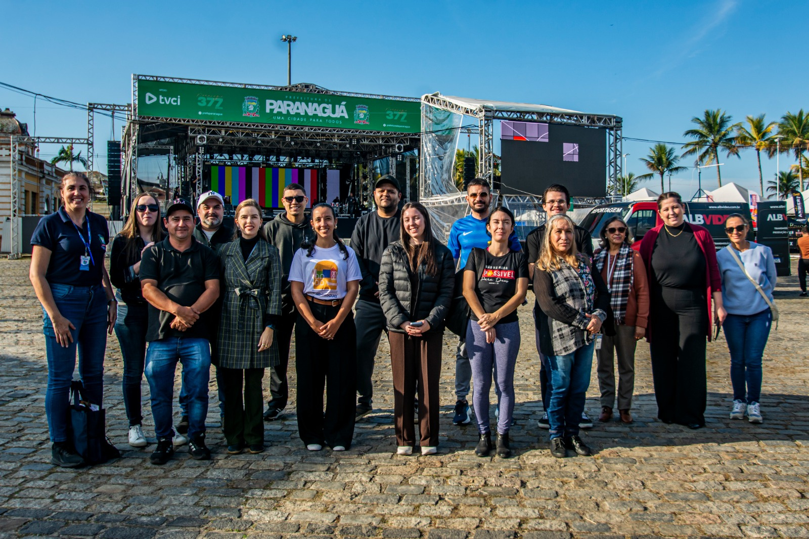O encontro aconteceu na Praça de Eventos, no Centro Histórico, onde estão acontecendo as principais celebrações do aniversário da cidade (Fotos: Moyses Zanardo/Prefeitura de Paranaguá)
