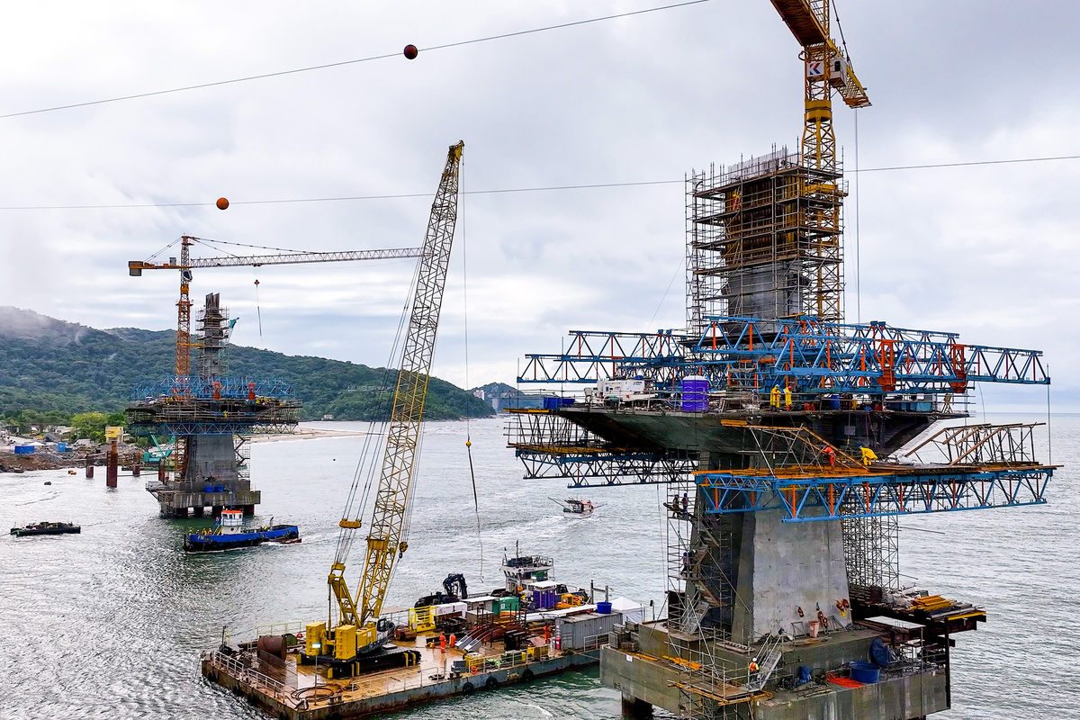 Obras da Ponte de Guaratuba chegam a 65% com destaque para avanço do trecho estaiado 1 Copia de 1 ponte de guaratuba