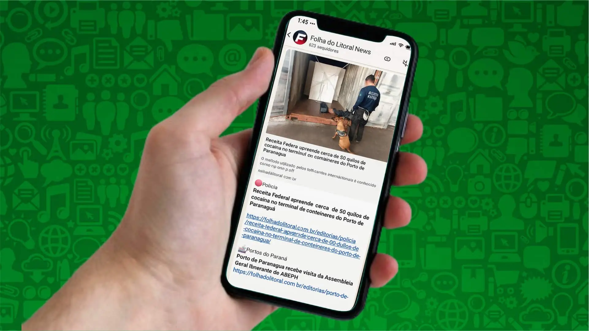 folha do litoral news whatsapp