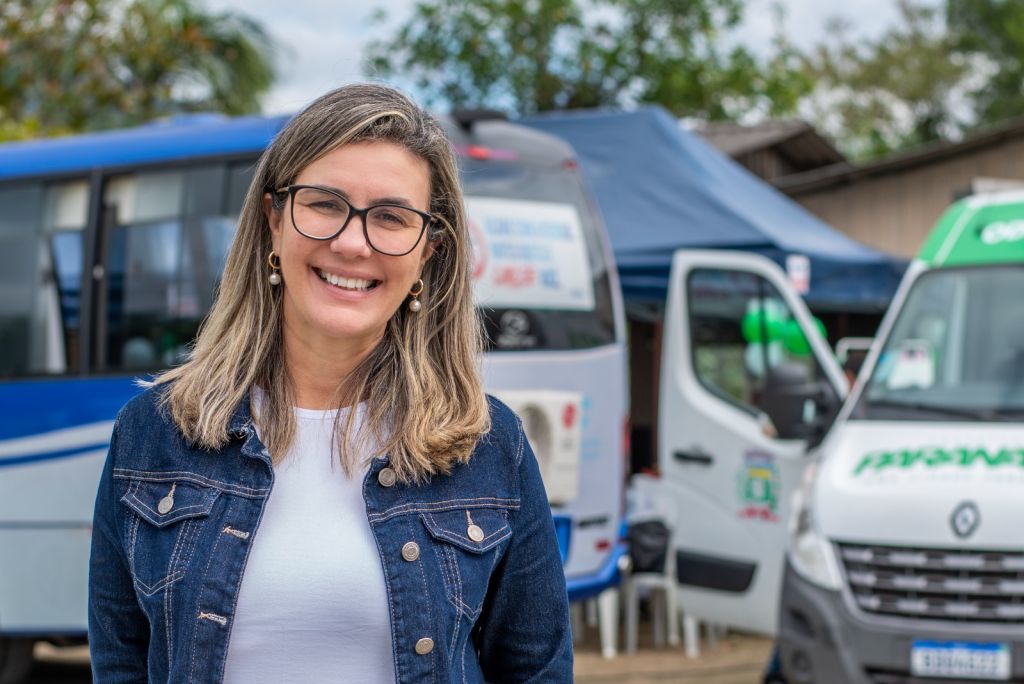UBS Sobre Rodas leva serviços de saúde ao Morro Inglês e aproxima atendimento de comunidades rurais 2 Secretária de Saúde de Paranaguá, Patrícia Scacalossi (Foto: Moyses Zanardo)