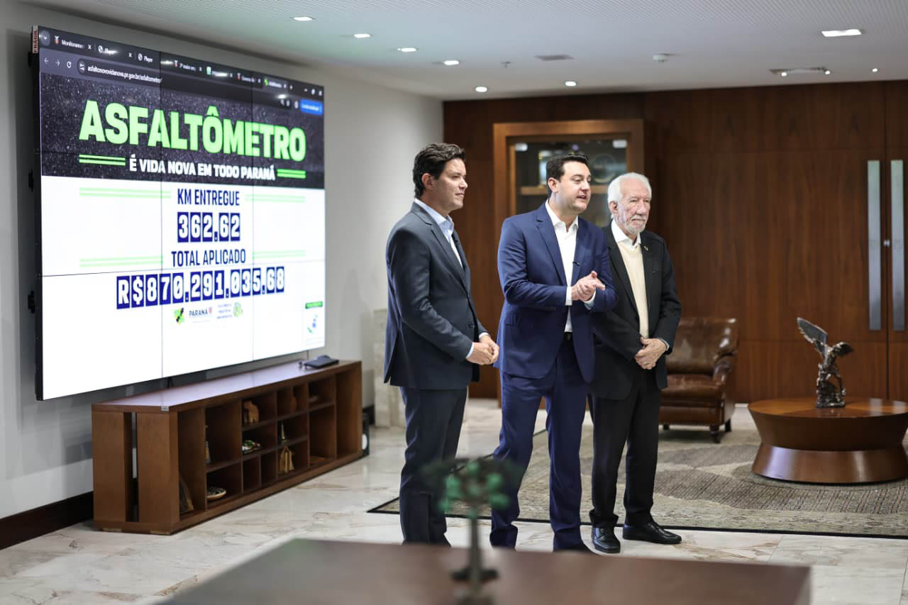 Governo lança Asfaltômetro para população acompanhar obras do Asfalto Novo, Vida Nova 1 A ferramenta também conta com um mapa interativo com o andamento das obras no Estado e o público pode, ainda, clicar em seu município para obter informações sobre as obras no local (Foto: Jonathan Campos/AEN)