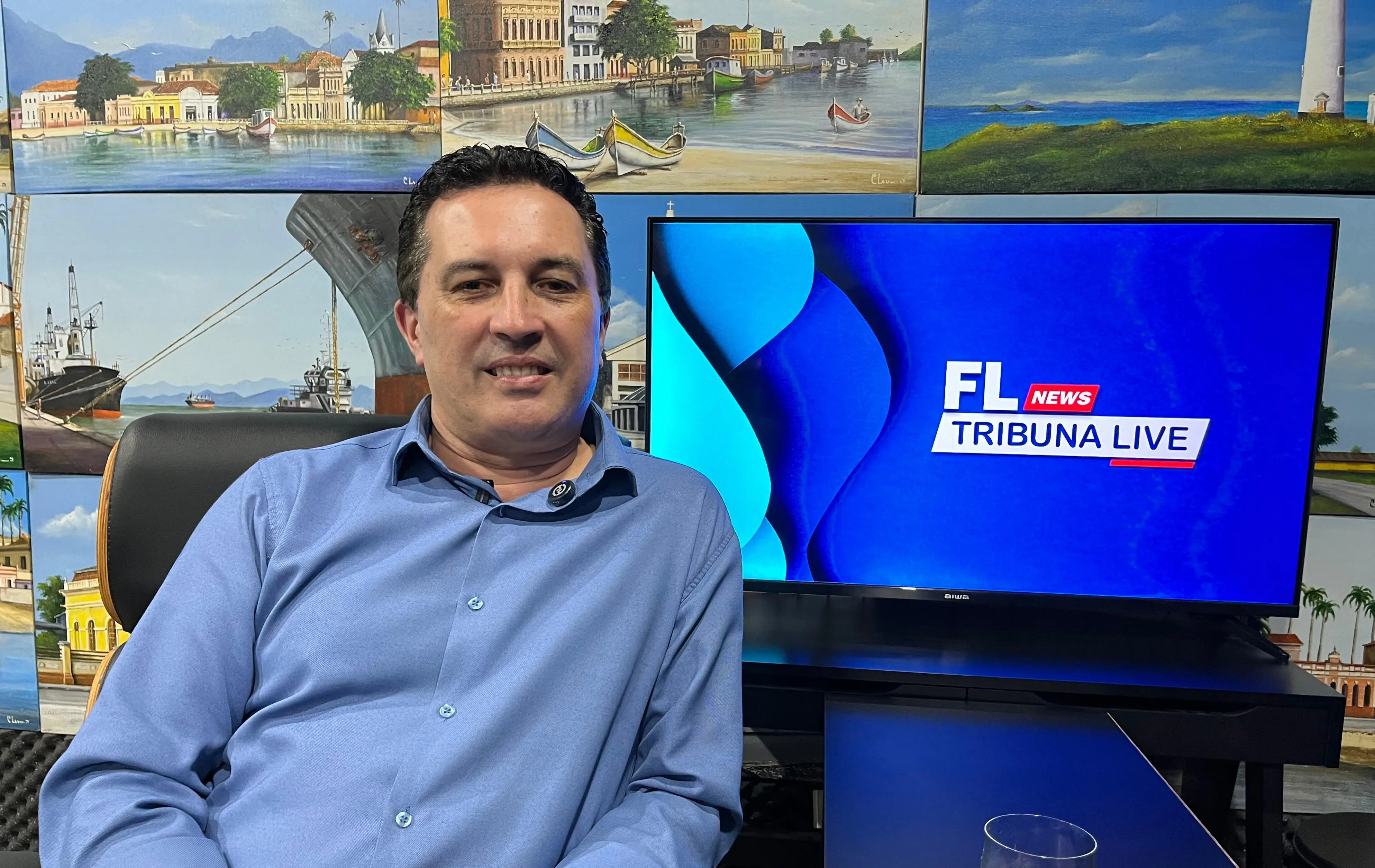 Entrevista ao vivo foi ao programa FL News Tribuna Live, nos estúdios do jornal Folha do Litoral News, em Paranaguá, na tarde de quinta-feira, 30, véspera do aniversário da cidade