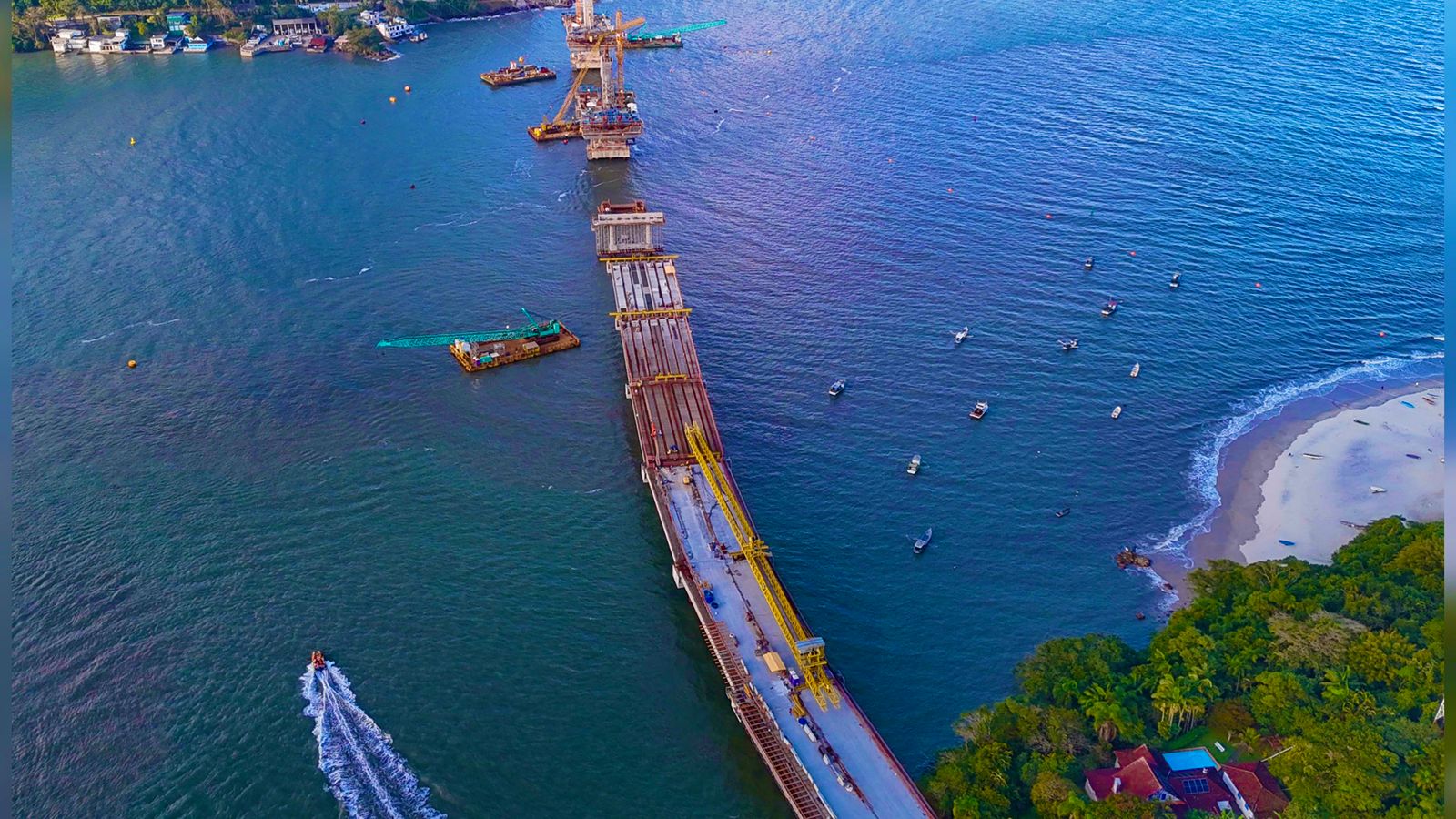 Justiça Federal homologa acordo e confirma legalidade ambiental da Ponte de Guaratuba 1 Foto: Felipe Henschel/AEN / 73% finalizada