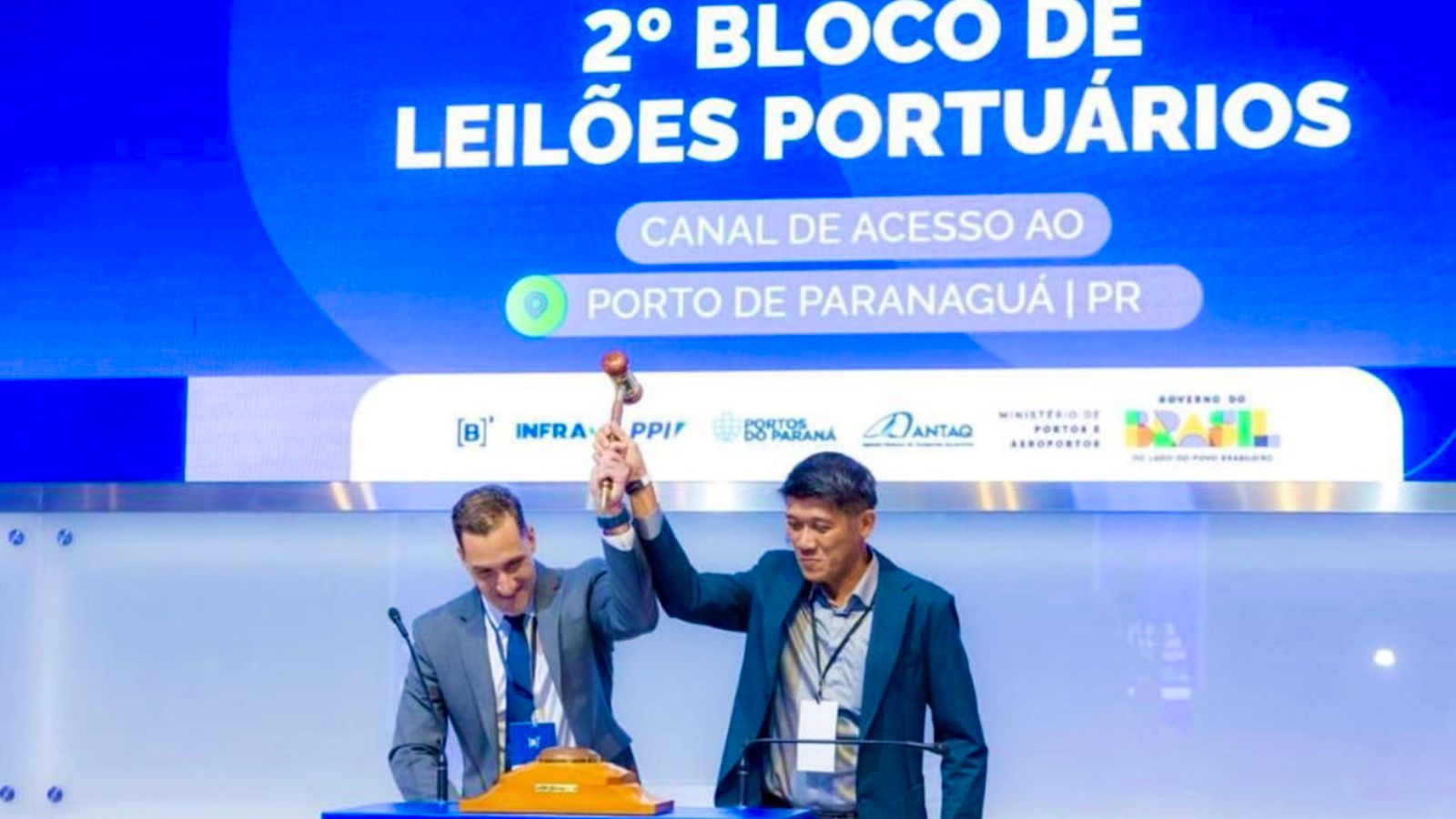 Fotos: Cláudio Neves/Portos do Paraná e Ministério de Portos e Aeroportos