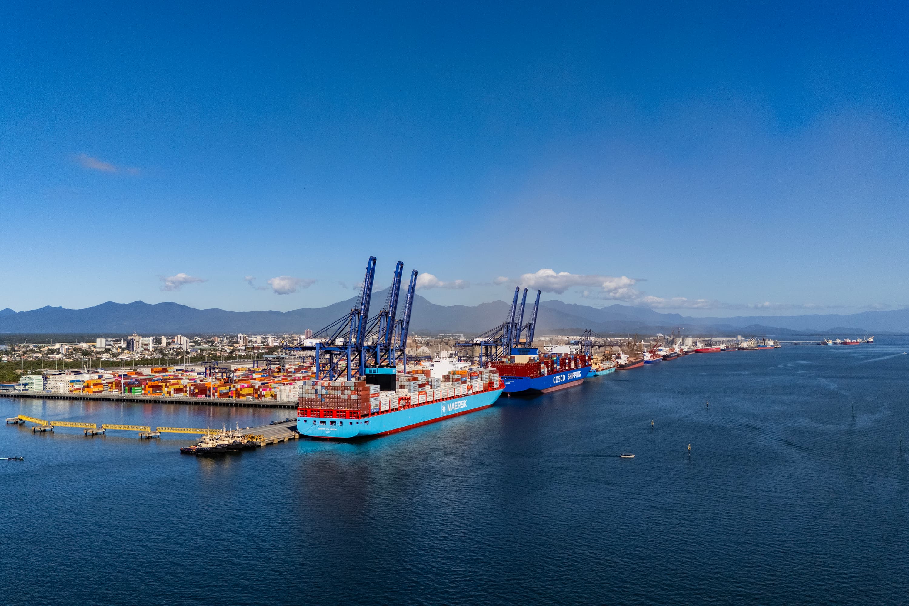 Os principais destinos do milho exportado foram países do Oriente Médio (Foto: Claudio Neves/Gcom Portos do Paraná)