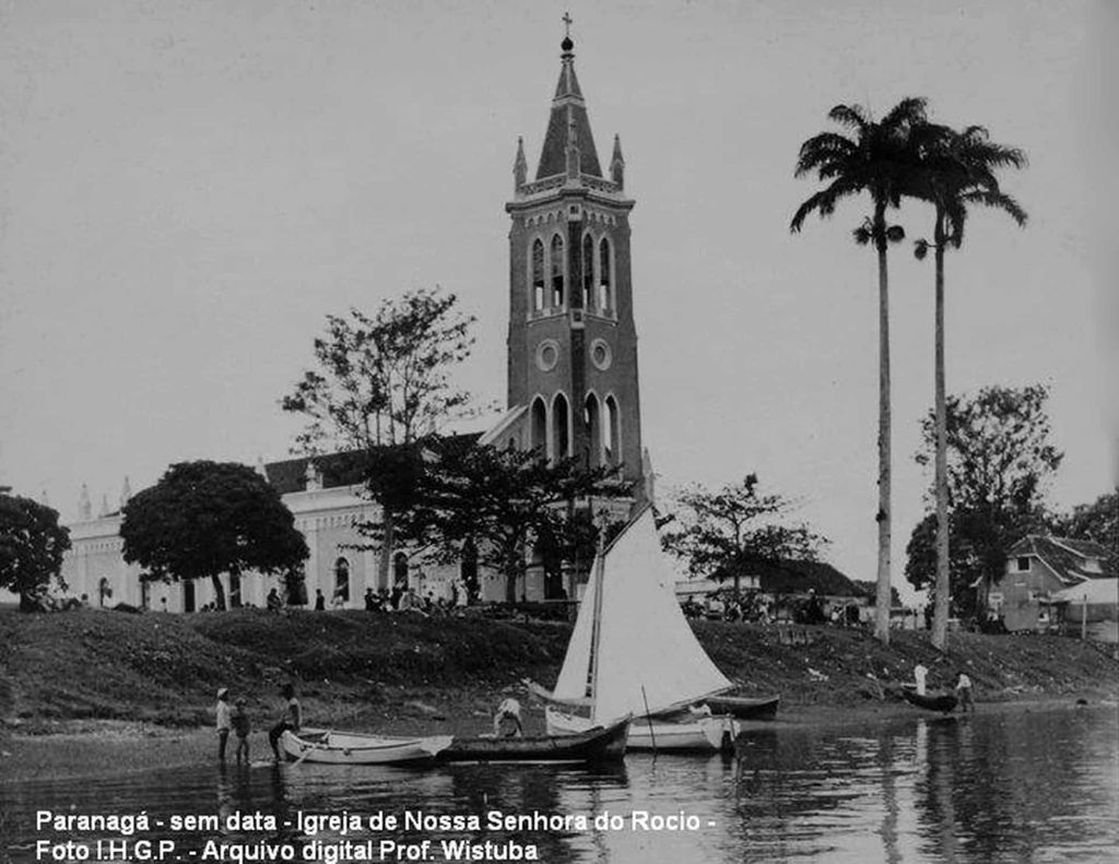 História da Festa de Nossa Senhora do Rocio: origem, tradição e fé do povo paranaense 4 foto antiga santuario do rocio