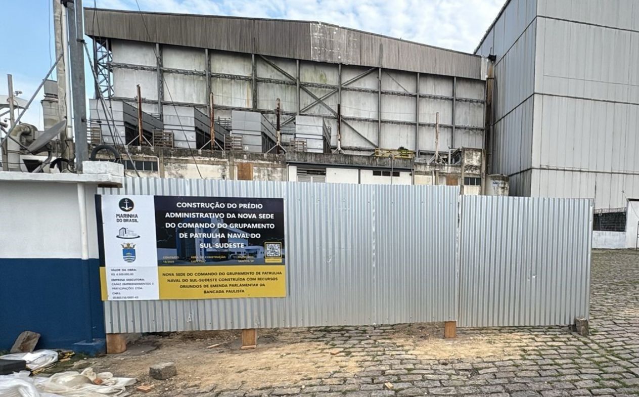 Comando do Grupamento de Patrulha Naval do Sul-Sudesteinicia construção de sede no Porto de Santos 1 Foto: Divulgação
