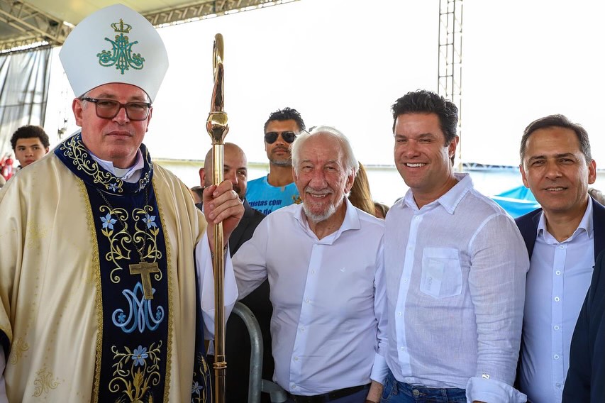 Missa Solene Campal em honra à Nossa Senhora do Rocio foi celebrada com milhares de devotos em Paranaguá 4 “A nossa padroeira do Paraná, Nossa Senhora do Rocio, merece toda essa festa”, afirmou o vice-governador do Paraná, Darci Piana (Foto: Divulgação/Darci Piana)