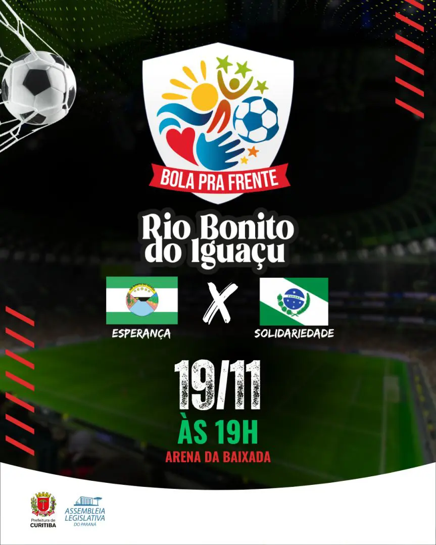 Arena da Baixada recebe nesta quarta-feira (19) jogo solidário promovido pela Assembleia em prol de Rio Bonito do Iguaçu 1 Créditos: Arte: Anne Botero