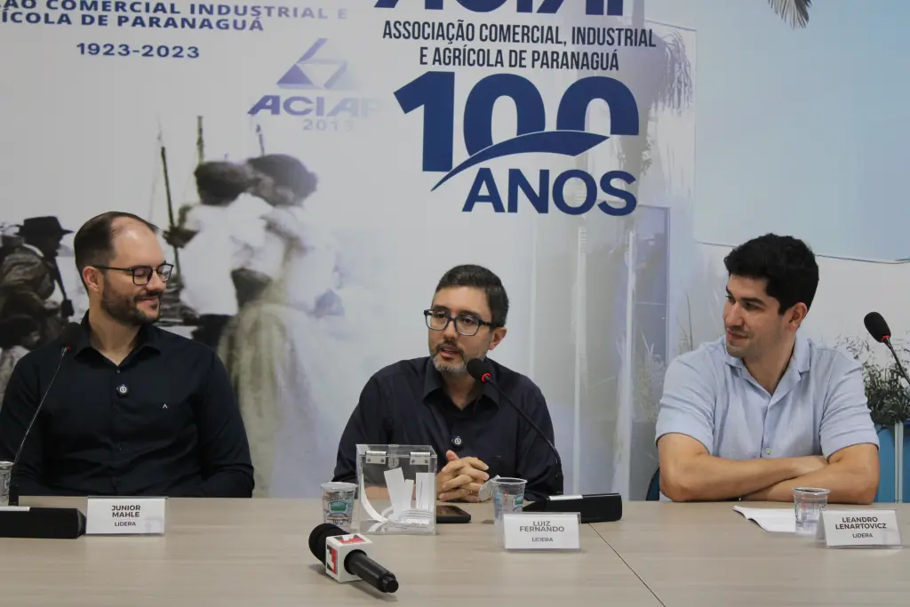 Grupo Lidera recebe diretor-presidente da Portos do Paraná no último encontro do ano na Aciap 2 “É sempre gratificante o Porto ser convidado para que possamos dividir um pouquinho mais com o nosso futuro empresarial da cidade, um pouco das nossas experiências e os desafios que superamos”, afirma Luiz Fernando Garcia, diretor-presidente da Portos do Paraná (Foto: Folha do Litoral News)