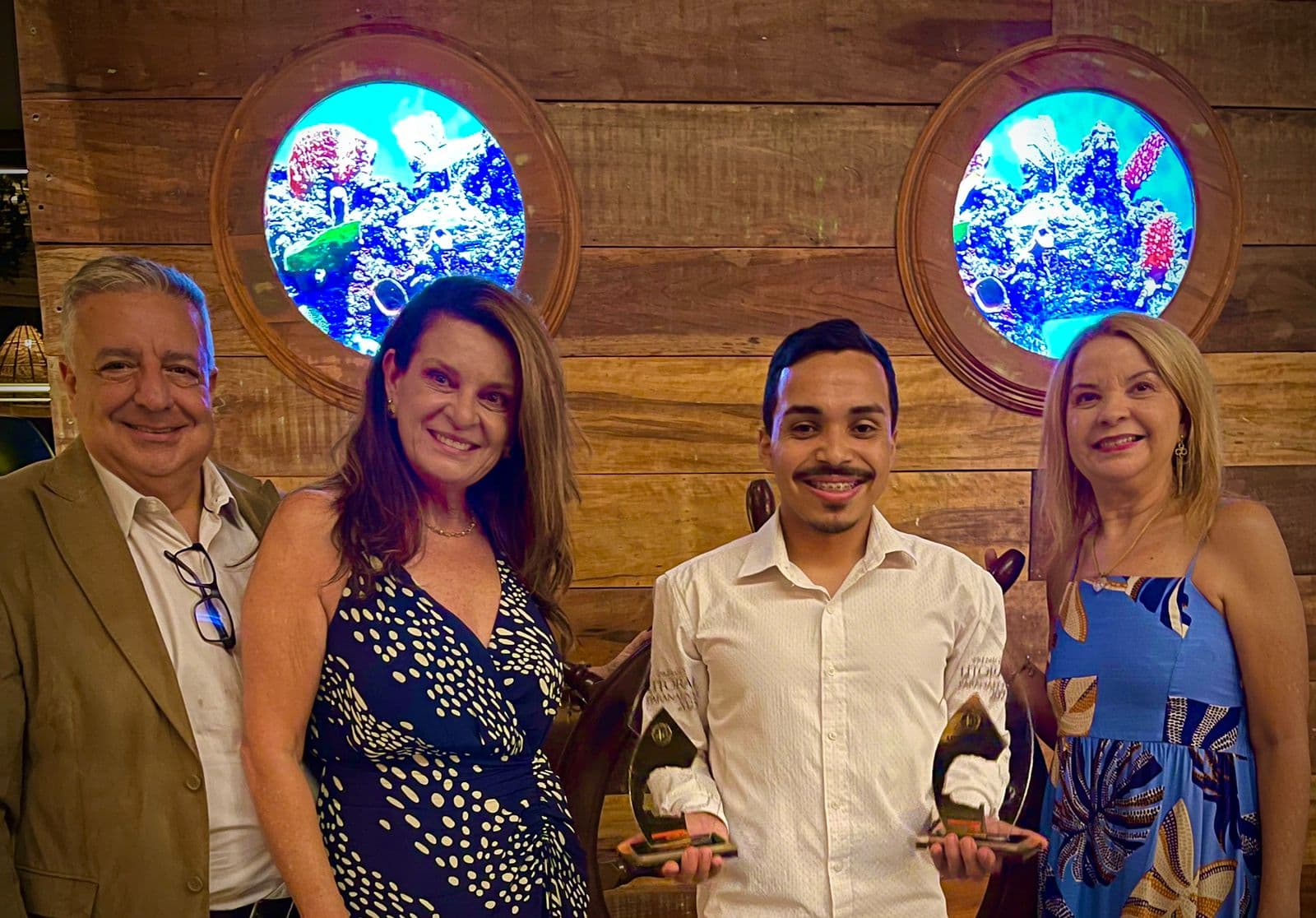 1.ª edição do Prêmio Litoral Paranaense, evento idealizado pela Braslopes Pesquisas foi realizado no restaurante La Bodeguita, em Matinhos, na noite da quinta-feira, 11 (Foto: Folha do Litoral News)
