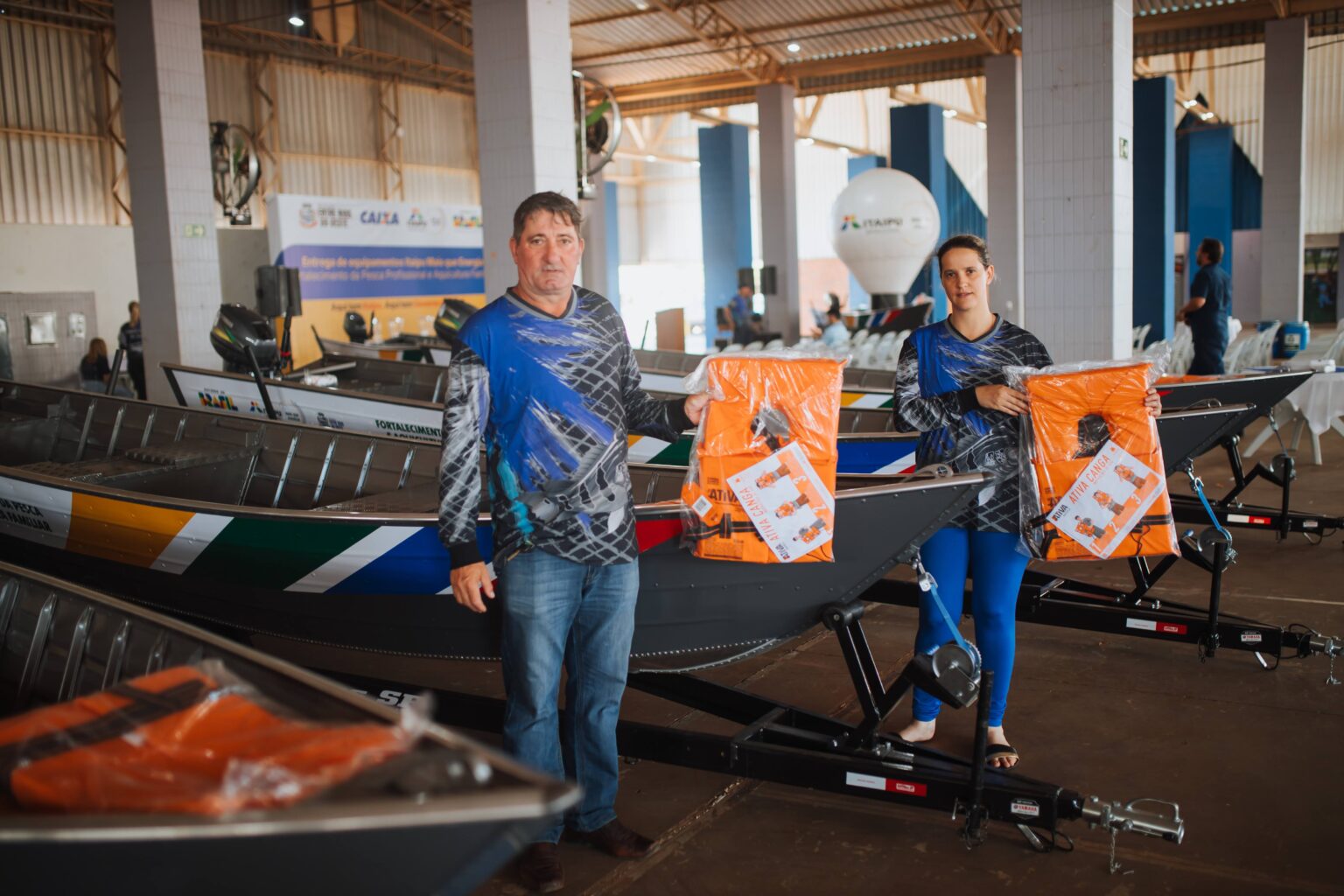 Itaipu entrega embarcações e equipamentos para fortalecer a pesca em Entre Rios do Oeste (PR) 1 Foto: Djuli Rossetto/Itaipu Binacional