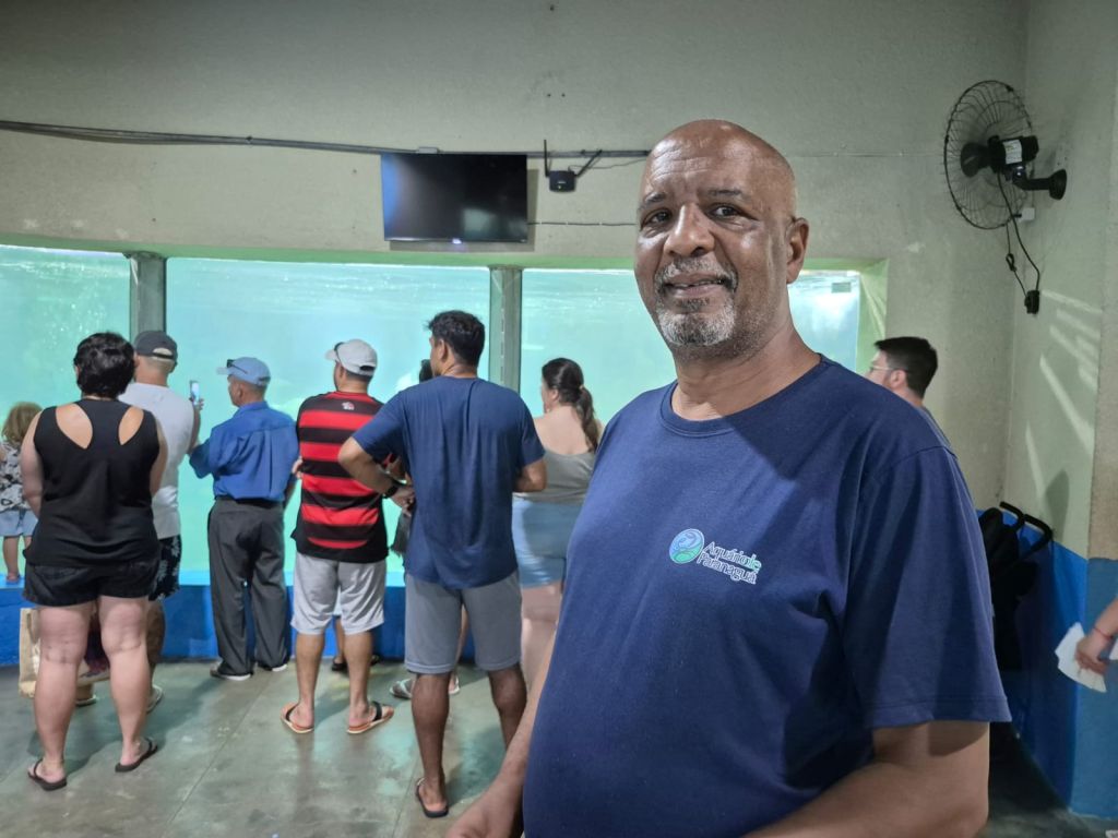 Segundo Edivaldo Marcos, gerente administrativo do Aquário, nesta temporada a presença de público no Aquário tem sido positiva (Foto: Folha do Litoral News)